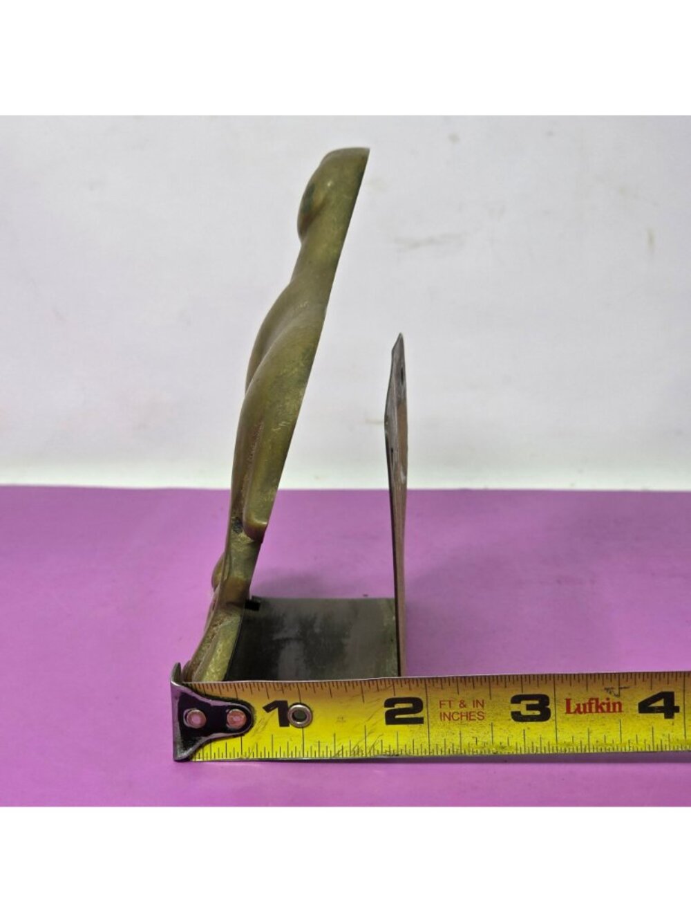 Vintage Brass Dog Wall Match Holder Letter Rack Retriever Hunting Dog - Picture 8 of 9